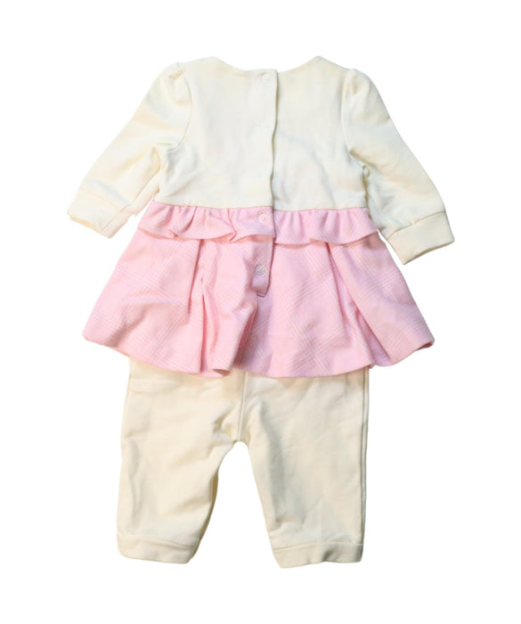 A Pink Long Sleeve Jumpsuits from Nicholas & Bears in size 3-6M for girl. (Back View)