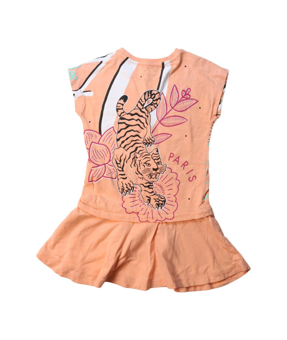 A Multicolour Short Sleeve Dresses from Kenzo in size 3T for girl. (Back View)