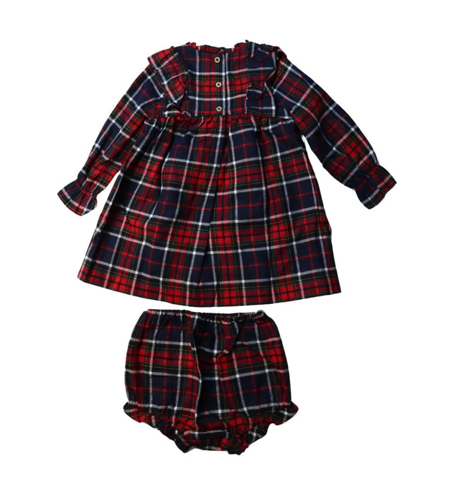 A Multicolour Dress Sets from Nanos in size 2T for girl. (Back View)