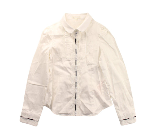 A White Long Sleeve Shirts from Nicholas & Bears in size 8Y for girl. (Front View)