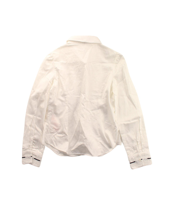A White Long Sleeve Shirts from Nicholas & Bears in size 8Y for girl. (Back View)