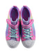 A Pink Sneakers from Skechers in size 10Y for girl. (Back View)