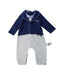 A Blue Long Sleeve Jumpsuits from Mayoral in size 3-6M for boy. (Front View)