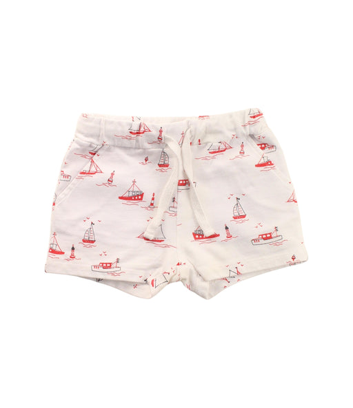 A White Shorts from Bout'Chou in size 6-12M for girl. (Front View)