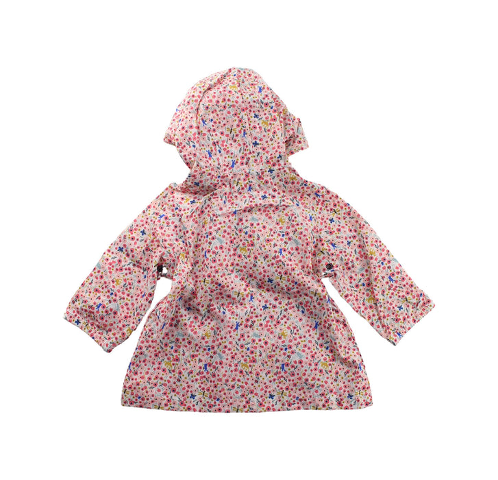 A Pink Lightweight Jackets from Petit Bateau in size 6-12M for girl. (Back View)