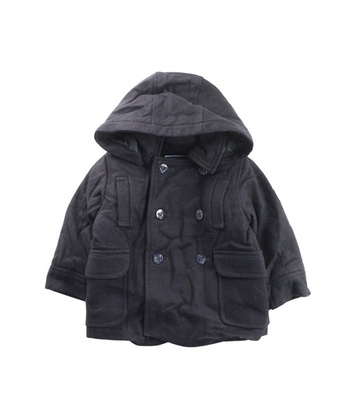 A Grey Coats from Jacadi in size 12-18M for boy. (Front View)