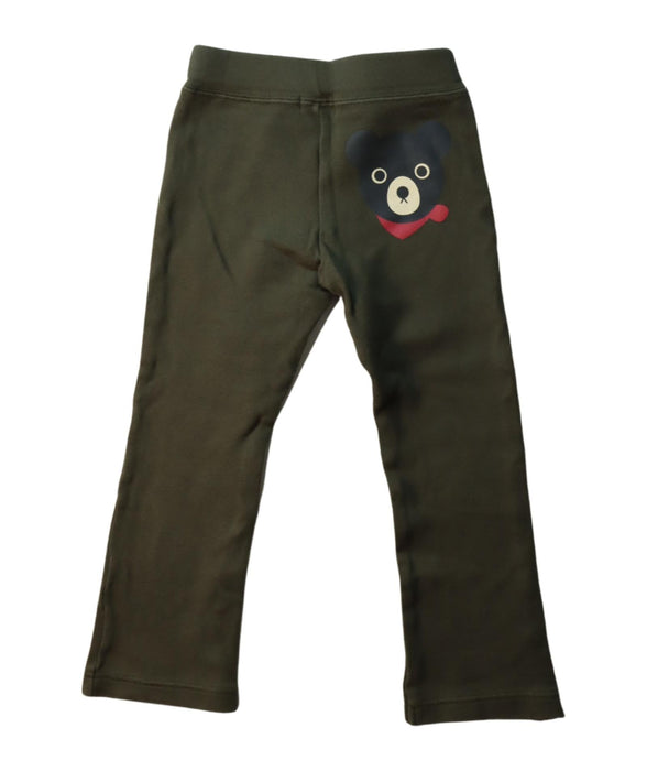 A Green Casual Pants from Miki House in size 2T for girl. (Back View)