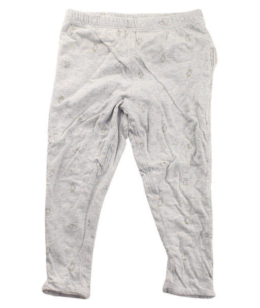 A White Sweatpants from Purebaby in size 12-18M for girl. (Front View)