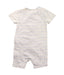 A White Short Sleeve Rompers from Purebaby in size 12-18M for boy. (Back View)