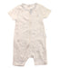 A White Short Sleeve Rompers from Purebaby in size 12-18M for boy. (Front View)