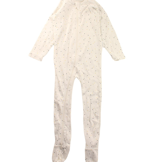 A White Onesies from Purebaby in size 12-18M for boy. (Front View)