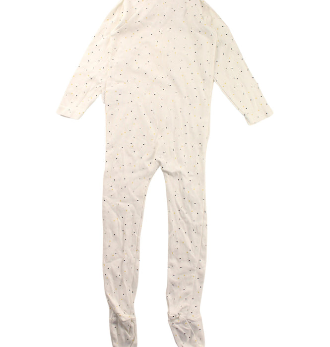 A White Onesies from Purebaby in size 12-18M for boy. (Back View)