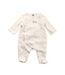 A White Onesies from Janie & Jack in size 0-3M for neutral. (Front View)