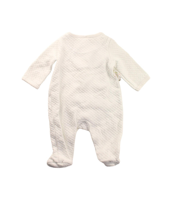 A White Onesies from Janie & Jack in size 0-3M for neutral. (Back View)