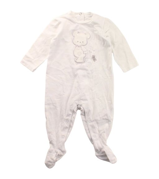 A White Onesies from Chicco in size 3-6M for boy. (Front View)