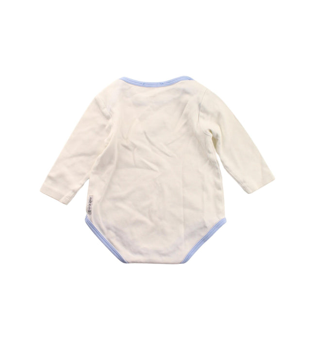 A White Long Sleeve Bodysuits from Armani in size 3-6M for boy. (Back View)