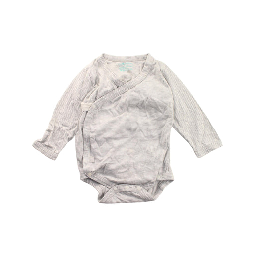 A White Long Sleeve Bodysuits from CIGOGNE Bébé in size 6-12M for boy. (Front View)