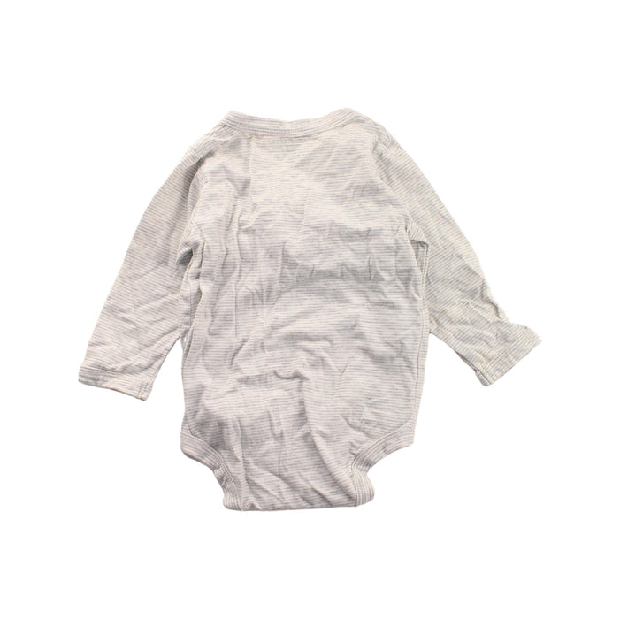 A White Long Sleeve Bodysuits from CIGOGNE Bébé in size 6-12M for boy. (Back View)