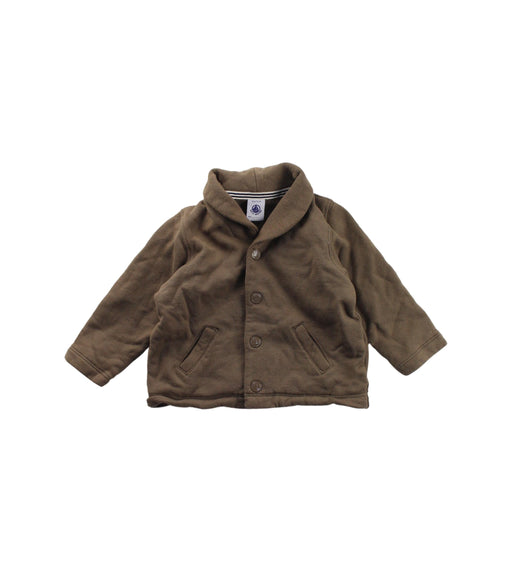 A Brown Cardigans from Petit Bateau in size 6-12M for boy. (Front View)