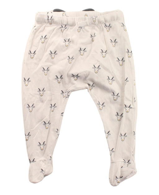 A White Sweatpants from Seed in size 6-12M for boy. (Front View)