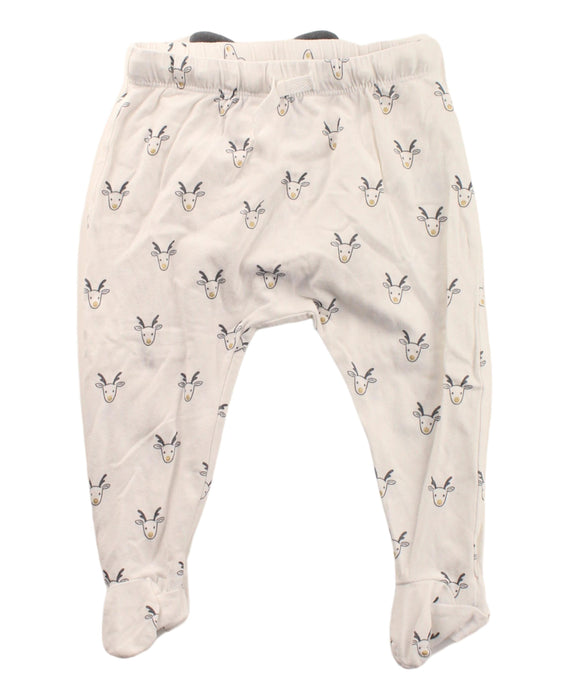 A White Sweatpants from Seed in size 6-12M for boy. (Front View)