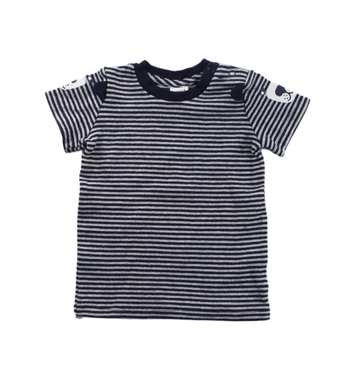 A Blue Short Sleeve T Shirts from Seed in size 6-12M for boy. (Front View)