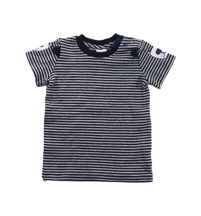 A Blue Short Sleeve T Shirts from Seed in size 6-12M for boy. (Front View)