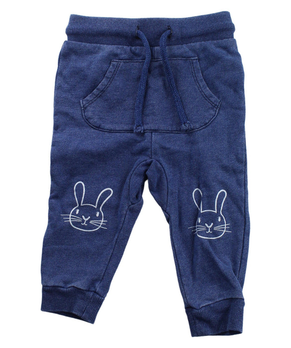 A Blue Sweatpants from Seed in size 6-12M for boy. (Front View)