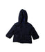 A Navy Puffer/Quilted Jackets from Jacadi in size 12-18M for girl. (Front View)