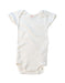 A White Short Sleeve Bodysuits from Petit Bateau in size 0-3M for neutral. (Front View)