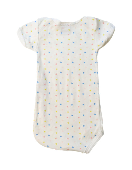 A Multicolour Short Sleeve Bodysuits from Petit Bateau in size 0-3M for girl. (Back View)