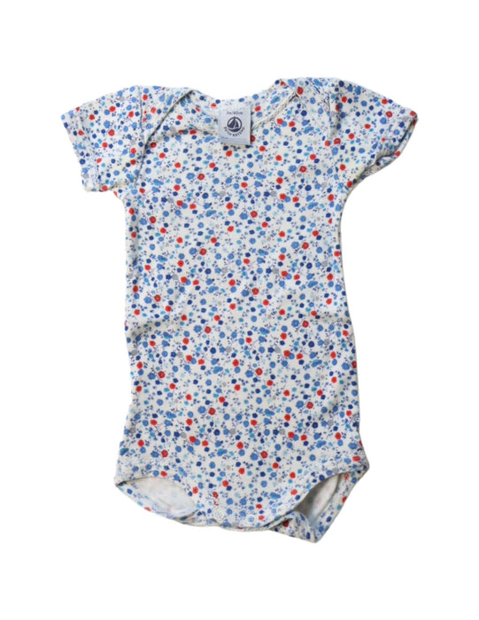 A Multicolour Short Sleeve Bodysuits from Petit Bateau in size 0-3M for neutral. (Front View)