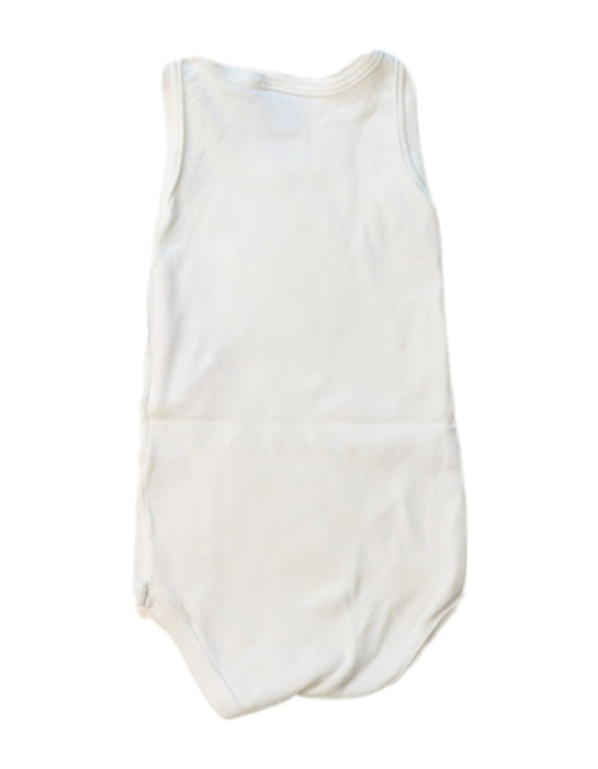 A White Sleeveless Bodysuits from Petit Bateau in size 0-3M for neutral. (Back View)