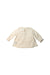 A Ivory Long Sleeve Tops from Petit Bateau in size 3-6M for girl. (Back View)