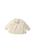 A Ivory Long Sleeve Tops from Petit Bateau in size 3-6M for girl. (Front View)