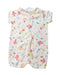 A Multicolour Short Sleeve Rompers from Petit Bateau in size 3-6M for girl. (Back View)