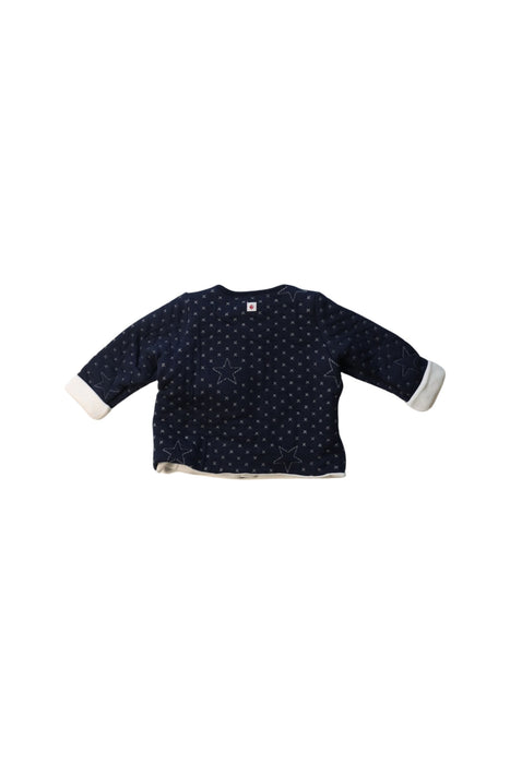 A Black Cardigans from Petit Bateau in size 3-6M for girl. (Back View)