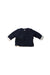 A Black Cardigans from Petit Bateau in size 3-6M for girl. (Back View)