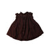 A Brown Short Sleeve Dresses from Jacadi in size 0-3M for girl. (Back View)