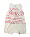A Pink Sleeveless Rompers from Petit Bateau in size 6-12M for girl. (Front View)