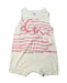 A Pink Sleeveless Rompers from Petit Bateau in size 6-12M for girl. (Front View)