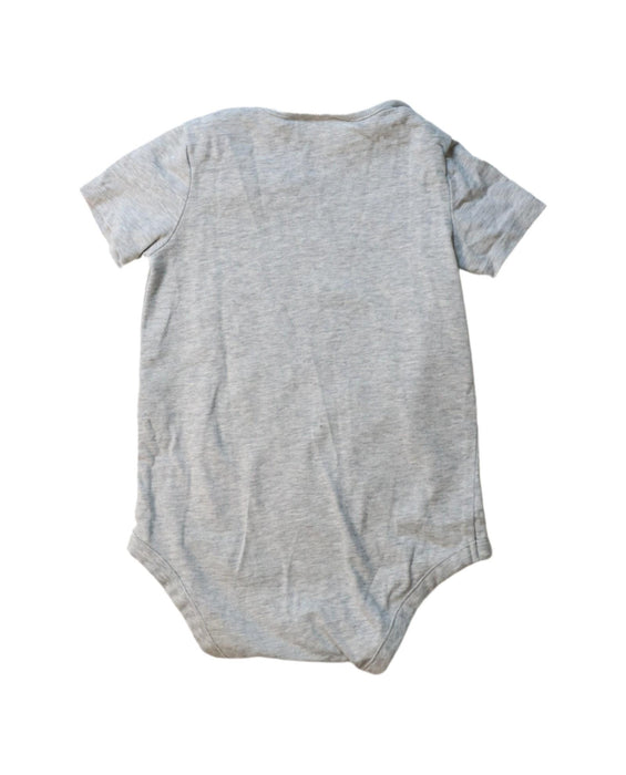 A Grey Short Sleeve Bodysuits from The Little White Company in size 12-18M for boy. (Back View)