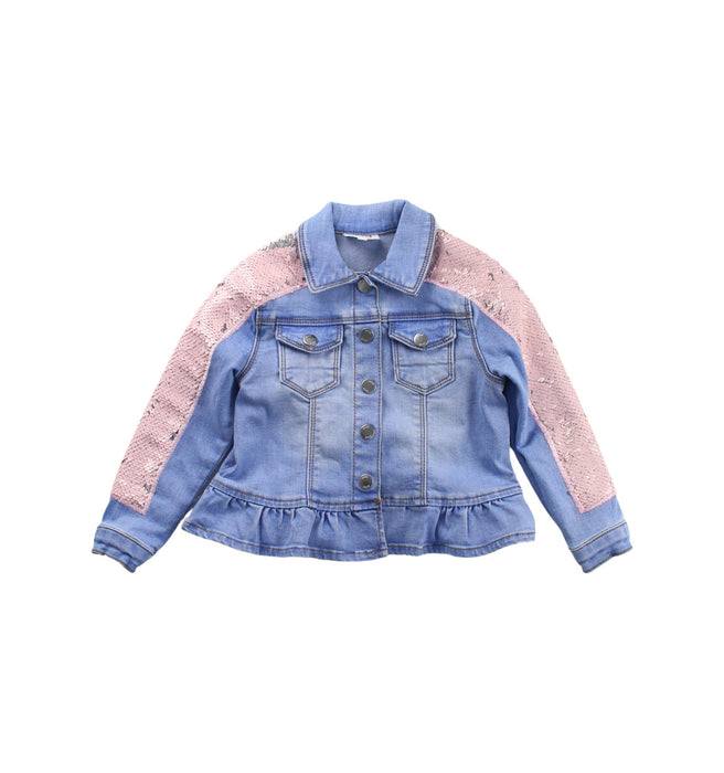 A Blue Lightweight Jackets from Seed in size 3T for girl. (Front View)