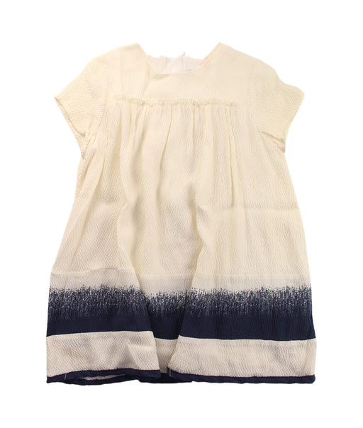 A White Short Sleeve Dresses from Chloe in size 3T for girl. (Front View)
