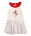 A White Sleeveless Dresses from Ferrari in size 3T for girl. (Front View)