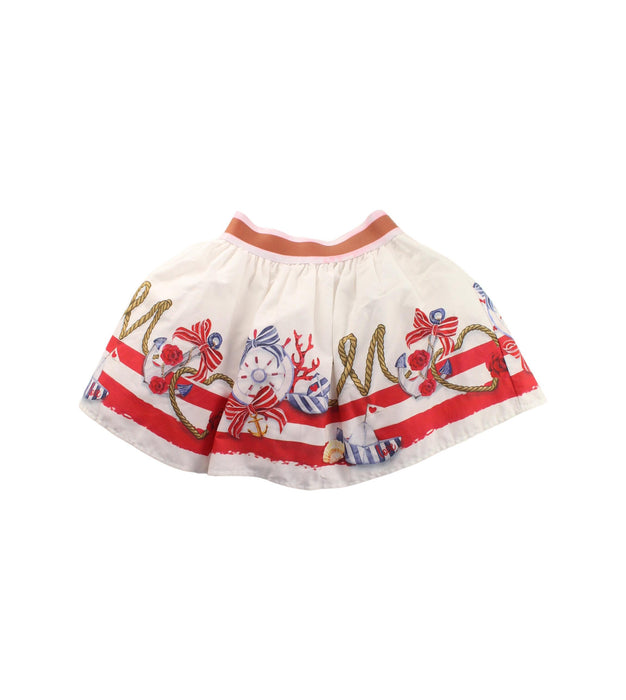 A White Short Skirts from Monnalisa in size 3T for girl. (Front View)