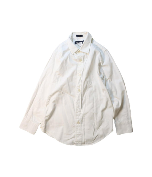 A White Long Sleeve Shirts from Crewcuts in size 6T for boy. (Front View)
