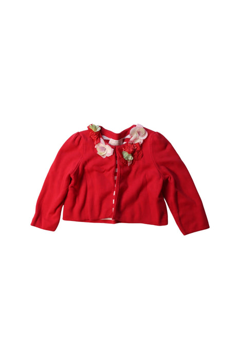 A Red Cardigans from Nicholas & Bears in size 3T for girl. (Front View)