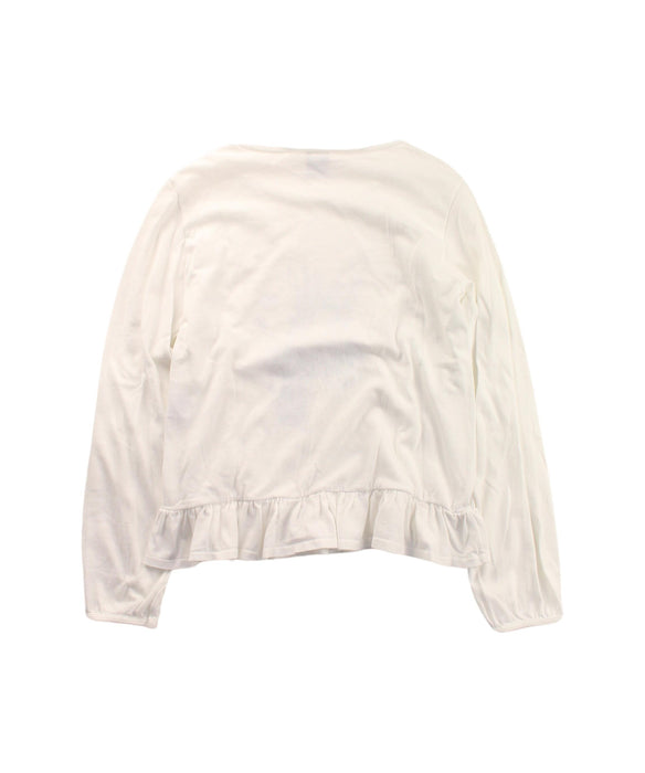 A White Long Sleeve Tops from Petit Bateau in size 10Y for girl. (Back View)