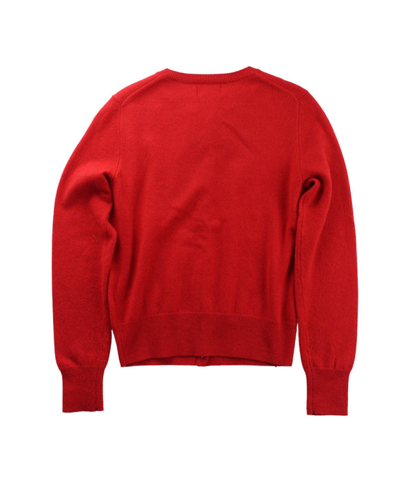 A Red Cardigans from Polo Ralph Lauren in size 8Y for girl. (Back View)